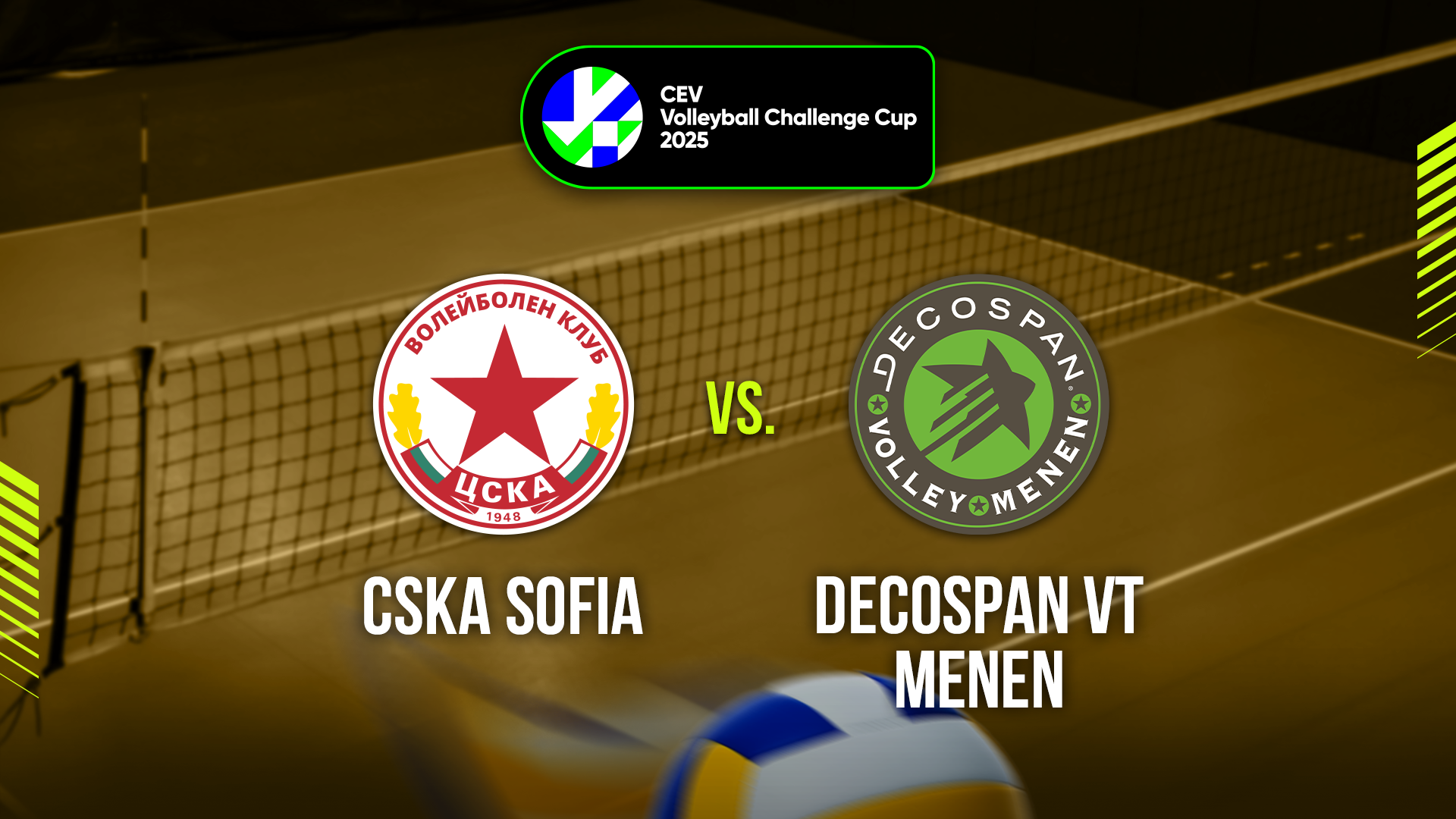 CSKA SOFIA - Decospan VT Menen  cover